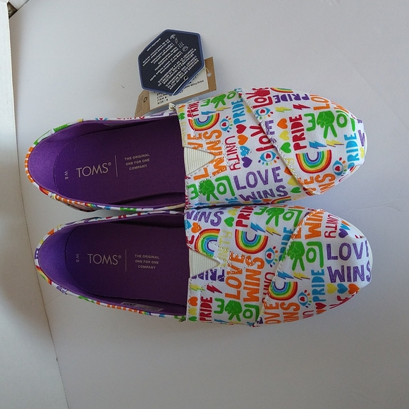 Toms alpargata pride inspired slip on shoes - Picture 8 of 13